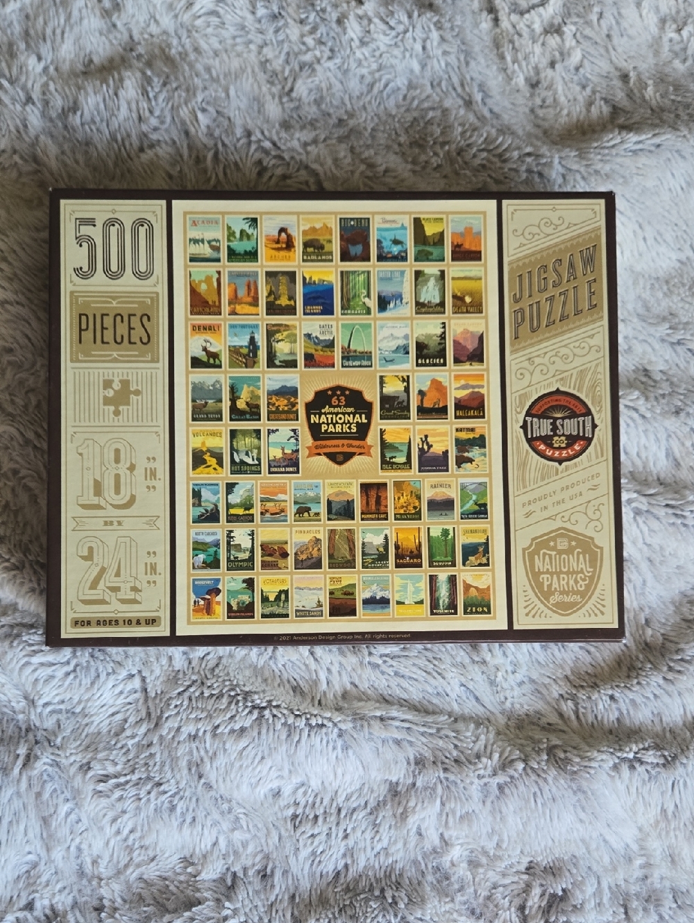 True South 63 American National Parks Wilderness & Wonder - 500 Piece Puzzle
